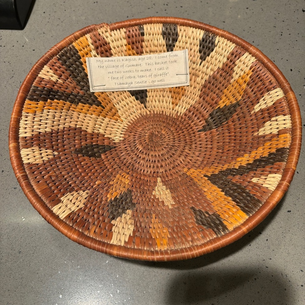 Botswana handmade basket